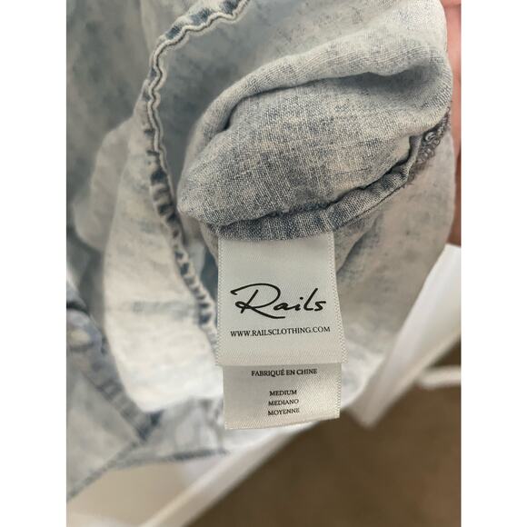 Rails Ruthie Top Light Acid Wash Size Medium - Picture 9 of 14